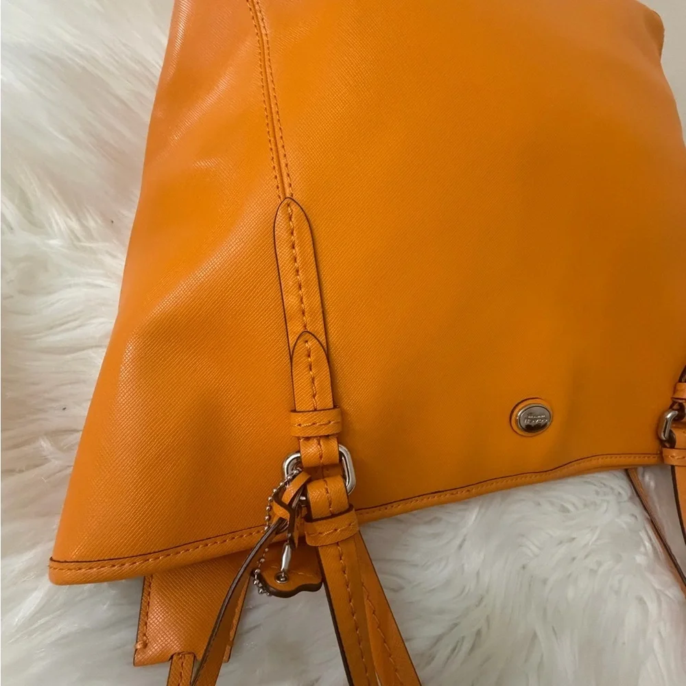 Coach Vibrant Orange Tote Bag#F27349